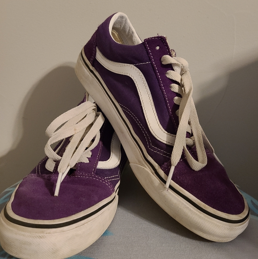 All purple old skool vans